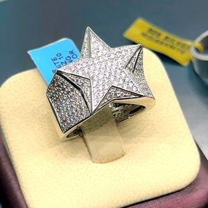 925 silver moissanite ring